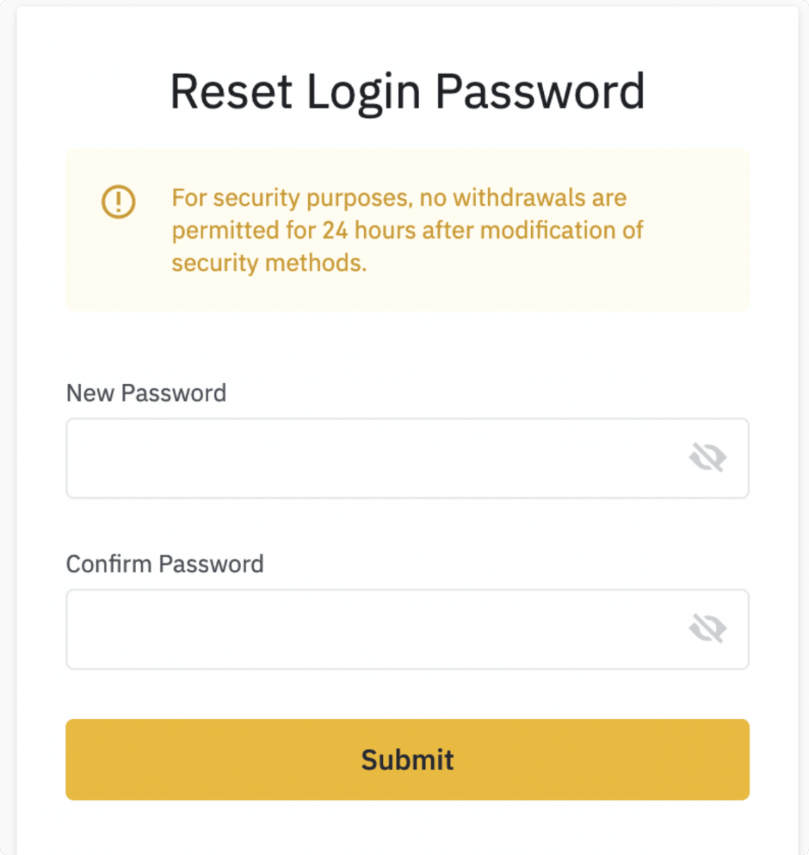 How to Reset Binance Password How to Reset Binance Password
