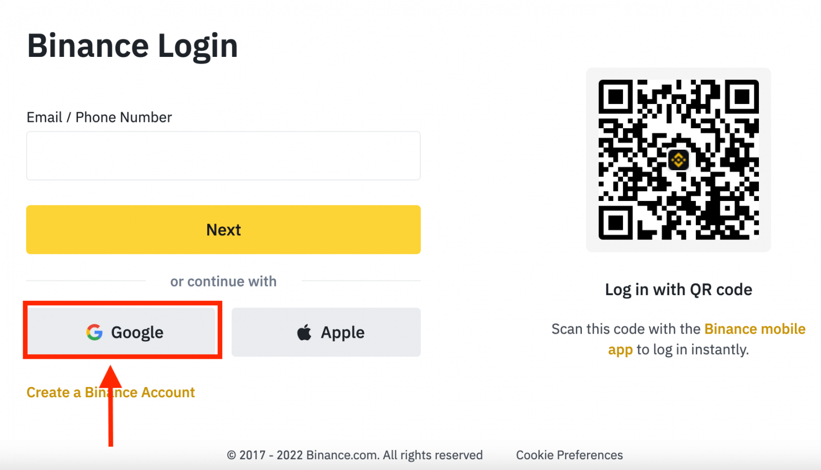 Как войти в Binance Как войти в Binance