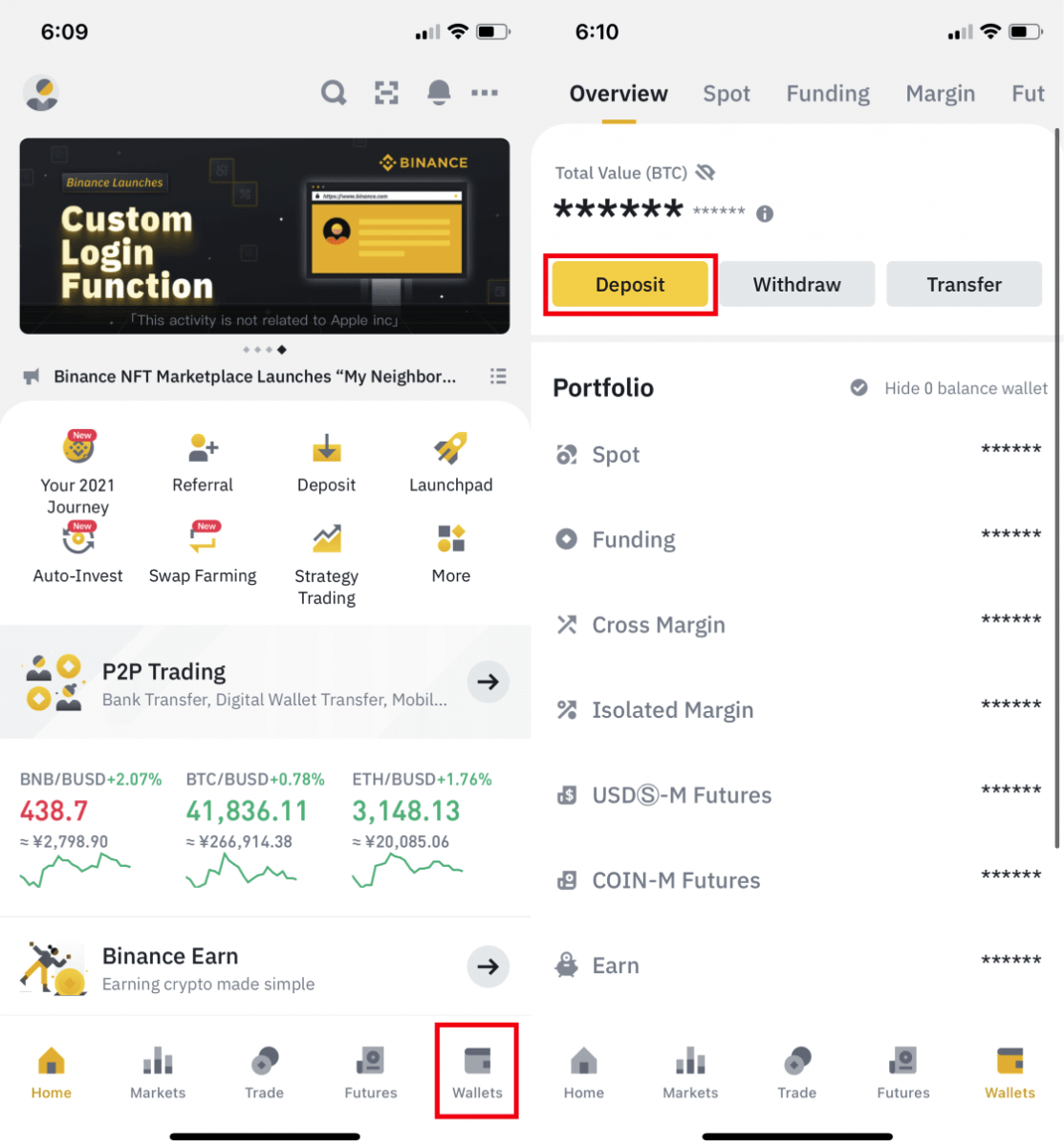 Како се пријавити и депорати на Binance Како се пријавити и депорати на Binance