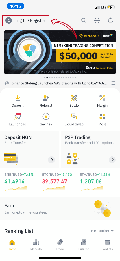Како се пријавити и депорати на Binance Како се пријавити и депорати на Binance