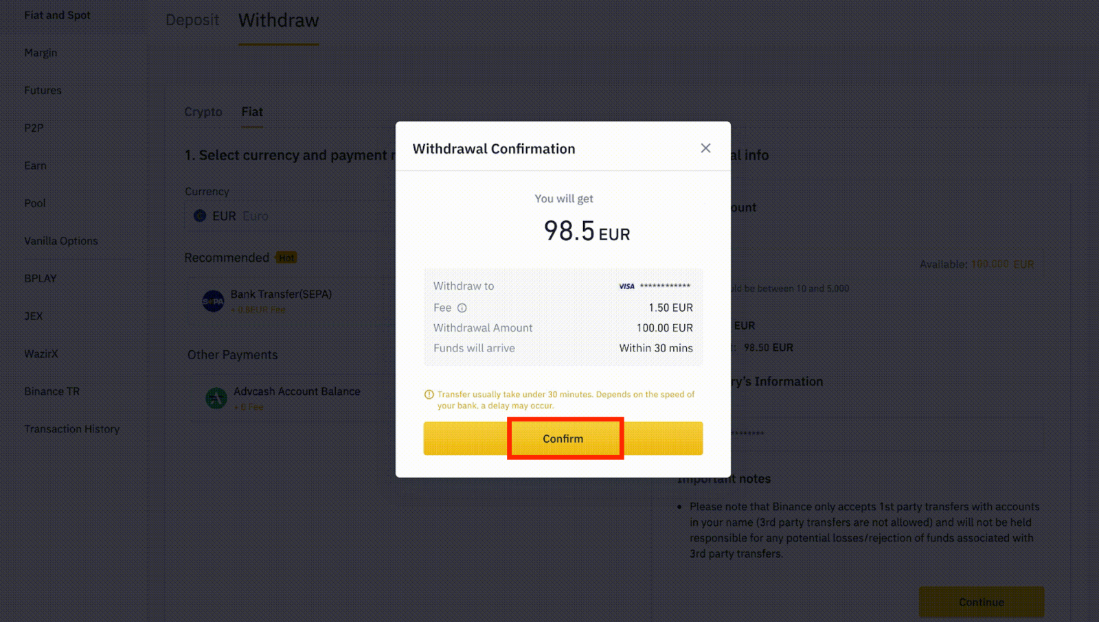 Paano mag -atras ng pera sa Binance mula sa Fiat Wallets hanggang Credit/Debit Cards Paano mag -atras ng pera sa Binance mula sa Fiat Wallets hanggang Credit/Debit Cards