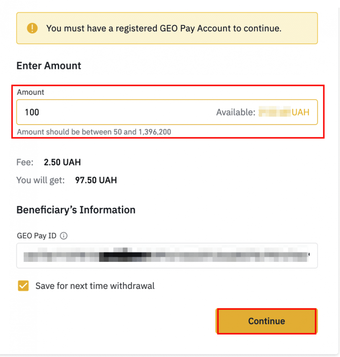 ວິທີການຖອນ UAH ຈາກ Binance ເຖິງ Geo Pay Wall ວິທີການຖອນ UAH ຈາກ Binance ເຖິງ Geo Pay Wall